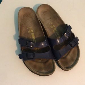 Birkenstock two strap plum